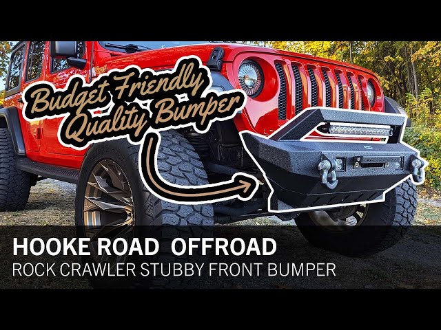 Hooke Road Rock Crawler Bumper Install & Review on Jeep Wrangler JL | Black Friday Cyber Monday!