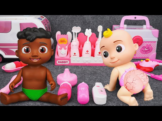 ASMR Cocomelon Doctor Toys Unboxing | Satisfying Unboxing Barbie Doll, Ambulance Playset | Toy ASMR