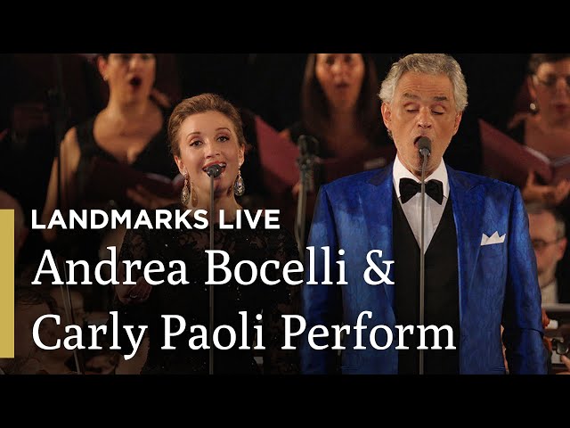 Andrea Bocelli & Carly Paoli Sing "Time to Say Goodbye" | Landmarks Live in Concert | GP on PBS