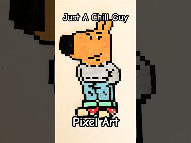 Just A Chill Guy Pixel Art #chillguy #chillguymeme #pixelart