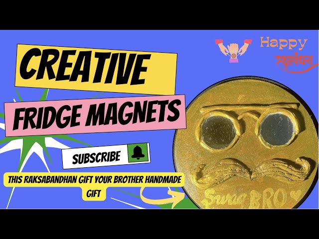 DIY Super Easy Fridge Magnets | Fridge Magnet Collection | Air Dry Clay | Home Decor #diy