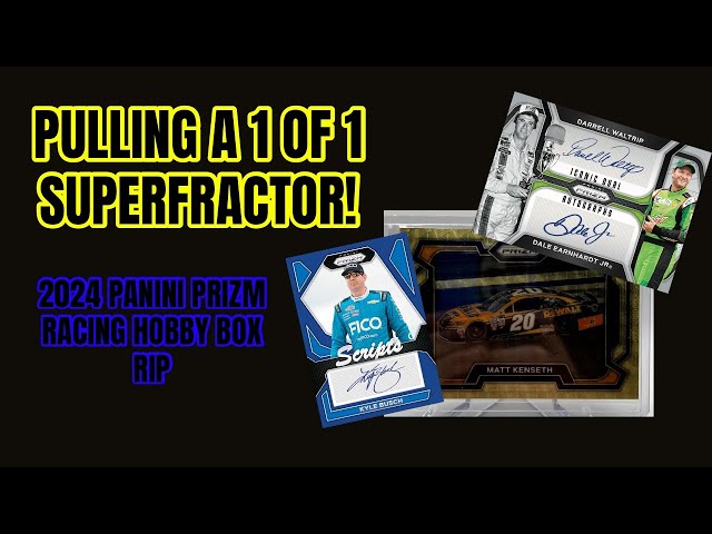 PULLED A 1 OF 1 SUPERFRACTOR! | 2024 Panini Prizm Racing Hobby Box Rip