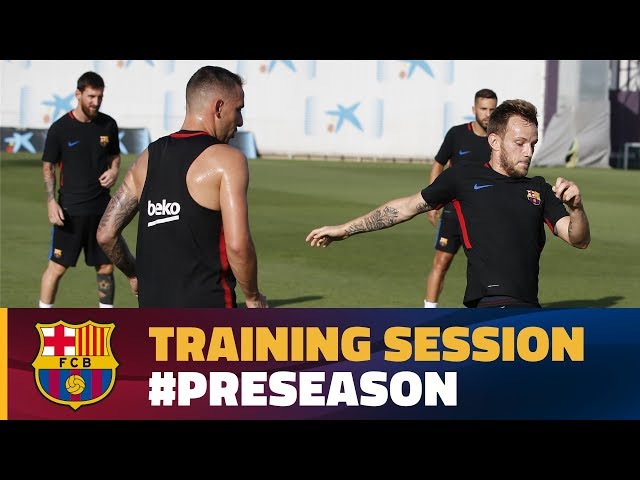 FC Barcelona training session: Evening workout at Ciutat Esportiva