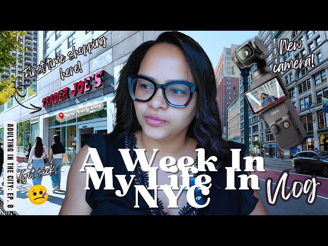 A Week in My Life in NYC vlogging with the DJI Osmo Pocket 3 & My First Time at Trader Joe's | AITC7