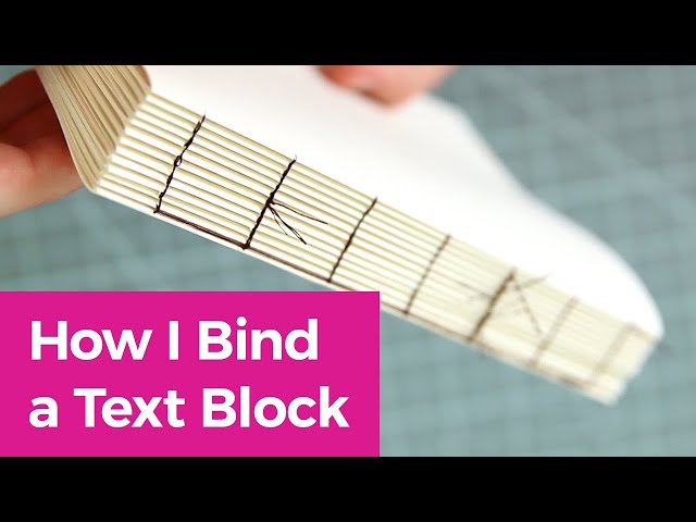 How to Stitch a Text Block for Case Book Binding