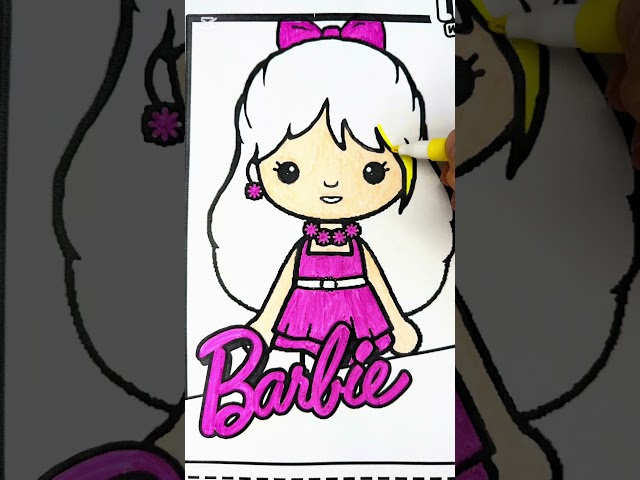 Drawing Toca Boca Barbie #subscribe #drawing #tocaboca