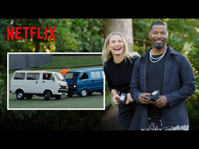 Cameron Diaz and Jamie Foxx Flex Their Getaway Driver Skills | Back in Action | Netflix