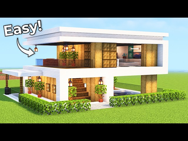 Minecraft: Best Modern House Tutorial🏠