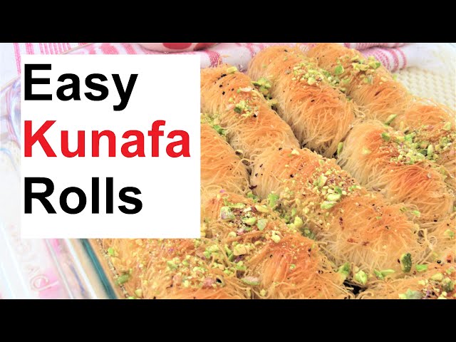 How to Make Easy Kunafa Rolls