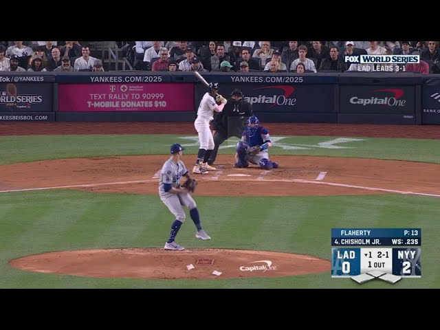 Jazz Chisholm Jr's 1st home run of the World Series and 2nd of the postseason