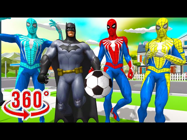 Football 360-degree video Spiderman VR memes