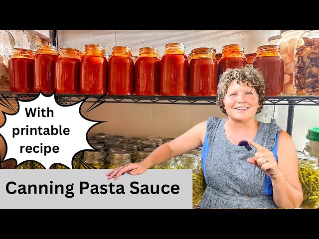 Canning Pasta Sauce, Mennonite Recipe