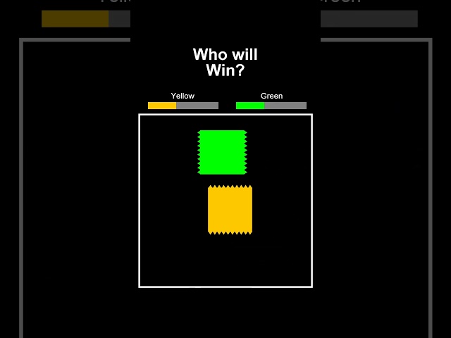 Clash of Yellow and Green squares – Watch now! 🟩🟨