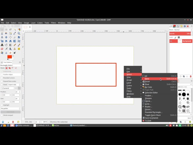 Cómo crear bordes en GIMP