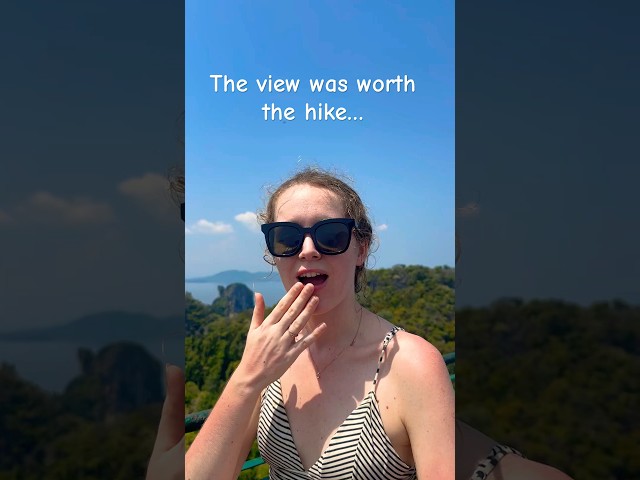 The view was worth the hike… #shorts #thailand #krabi