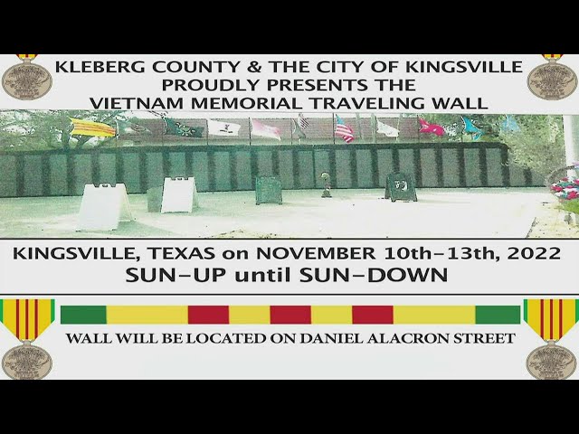 Vietnam Memorial Traveling Wall comes to Kingsville Nov. 10-13