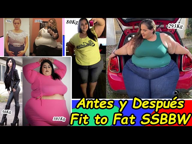 The best before and after SSBBW / Fit to Fat models – BBW body positive.