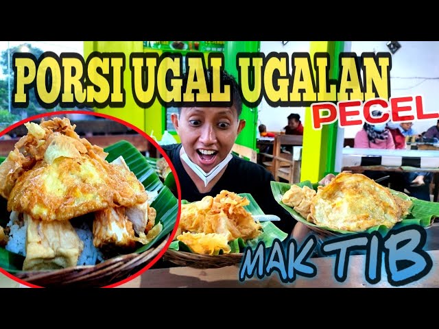 NASI PECEL MURAH MERIAH PORSI UGAL UGALAN ASLI KULINER NGANJUK