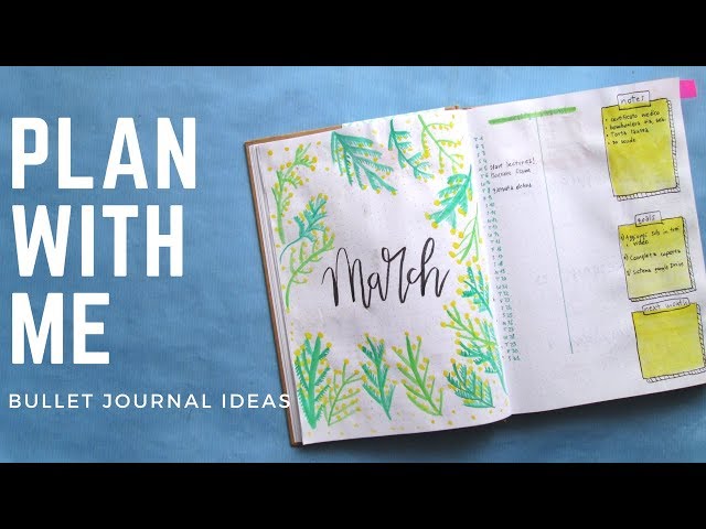 Plan with me: March 2018 || Bullet Journal