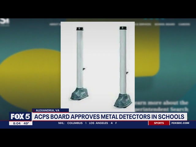 Alexandria City Public Schools approve use of metal detectors in schools | FOX 5 DC