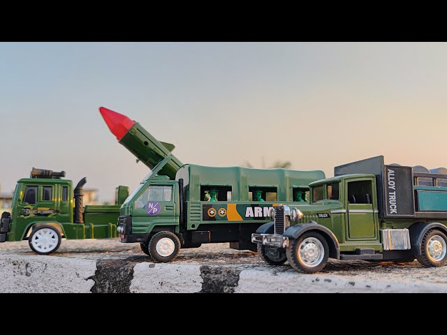 Scale Model Army Truck From Centy | Alloy Diecast Military Truck | Missile Rocket Launcher Toy Truck