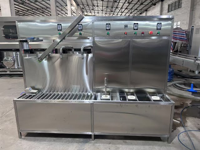 semi automatic 5 gallon bottle rinsing filling capping machine