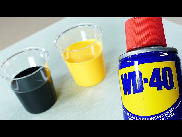 الرسم باستخدام ألوان wd40 - فن تجريدي سائل