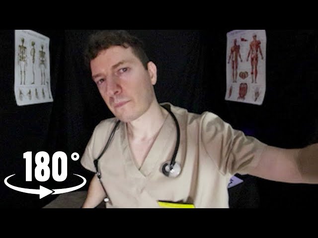 ASMR VR180 | Hearing Assessment 👂Ear Touching, Otoscope, Tuning Fork