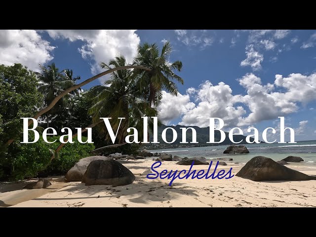 Seychelles Mahé - Island, 4K Beau Vallon Beach/Most Beautiful Beaches in the World /Beach Walk