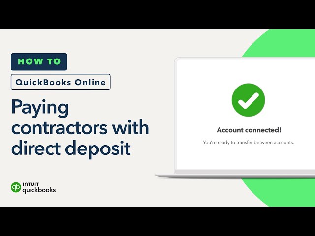 How to pay contractors with direct deposit in QuickBooks Online