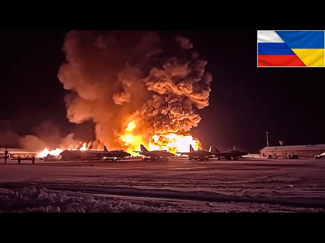 1 MINUTE AGO! First Ukrainian F-16 Fighter Jet Attack BLOWS UP 10 Russian Su-57s at Crimean Airbase!