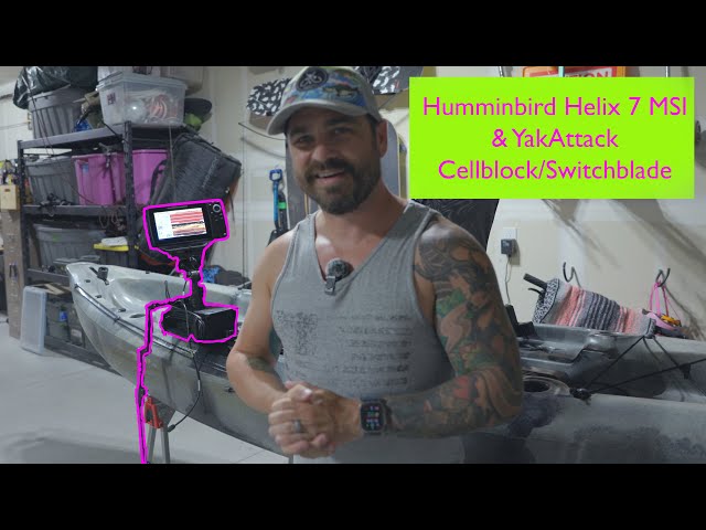 The Ultimate Fishing Tool: #Humminbird Helix 7 MSI and #YakAttack #Cellblock overview