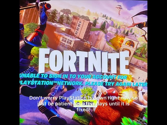 PlayStation error 2025 Fortnite #fortnite #error #playstation #ps5 #gaming #shorts