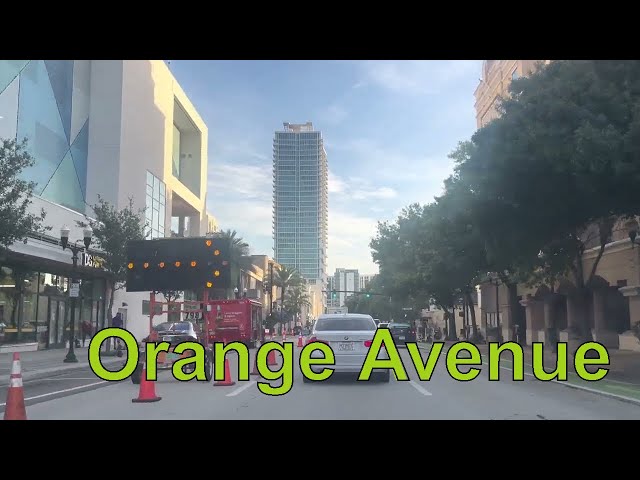 Traveling on Orange Av From Sand Lake Road To Colonial Drive- 4K #Orlandofl