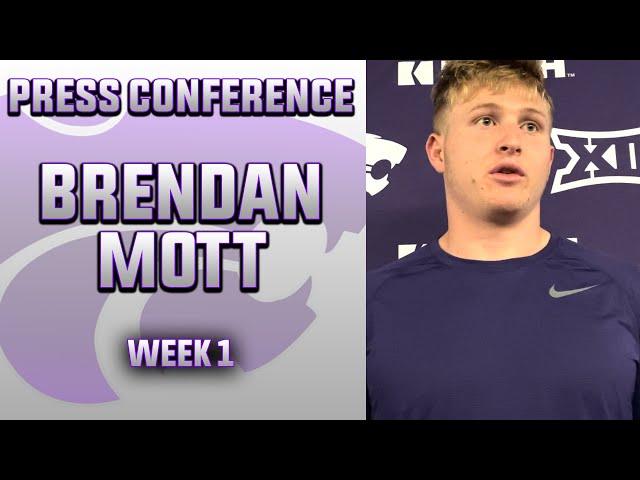 Kansas State Defensive End Brendan Mott Week 1 Media Availability