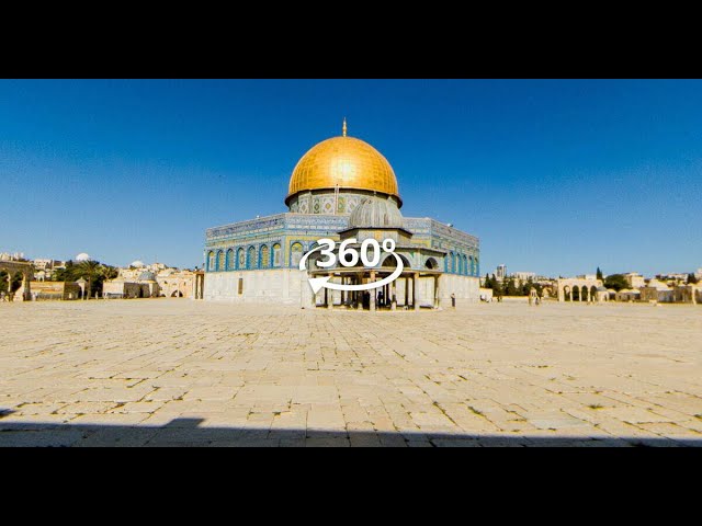 Short Tour at Al-Aqsa Mosque Compound - Jerusalem | Palestine 360° | 8K  VR 360 Video