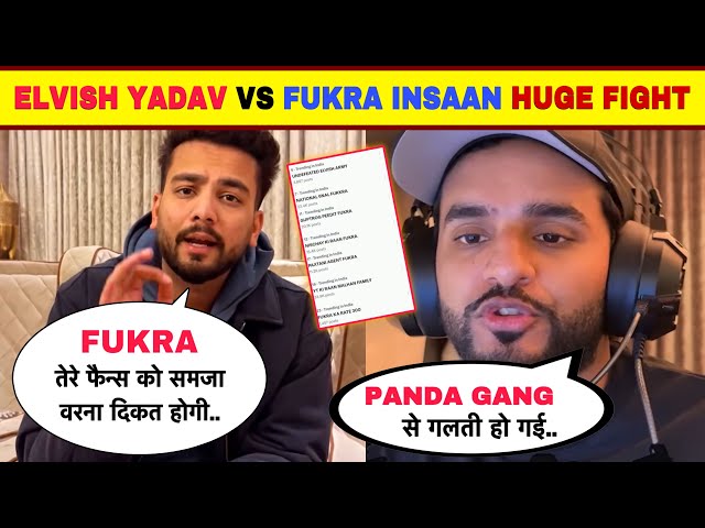 OMG 🤯- Elvish Yadav Vs Fukra Insaan Biggest F!GHT In History 😱 Elvish Army Vs Panda Gang Troll