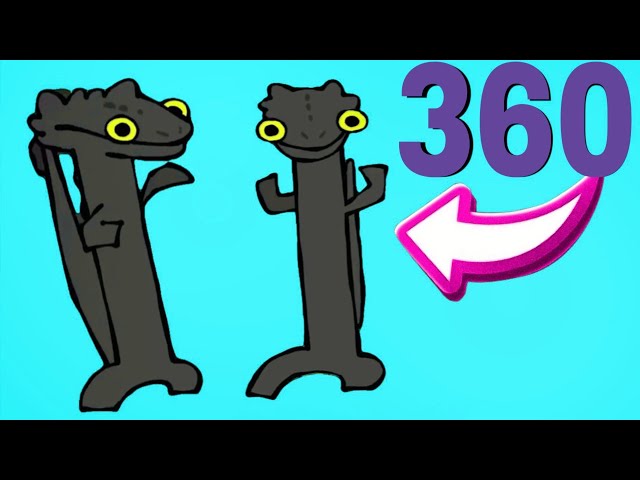 Toothless Dancing 3 Minutes | 360 VR Meme