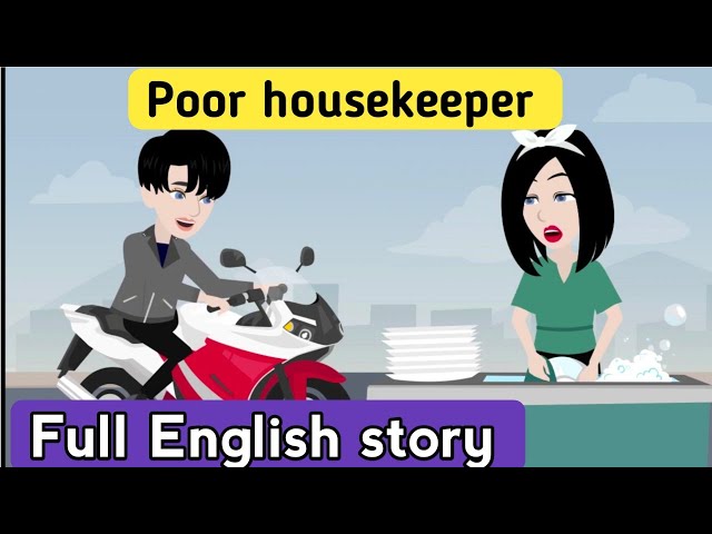 Poor housekeeper English story | Learn English | Animated story | Sunshine English stories