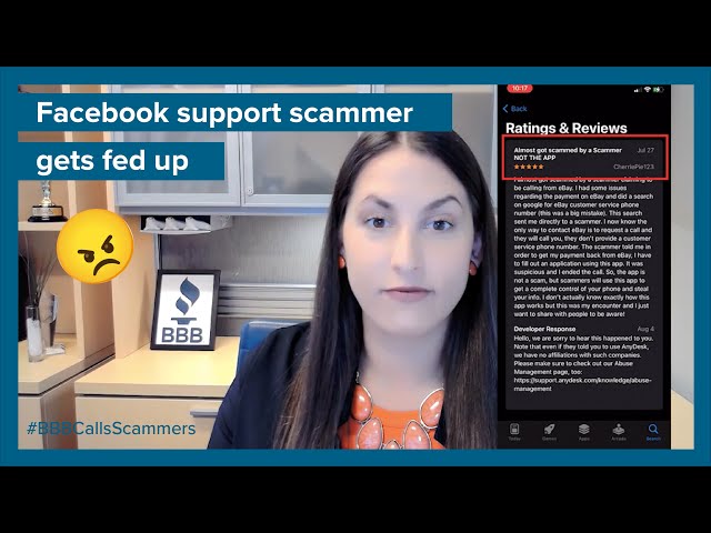 Facebook support scammer gets fed up | BBB Calls Scammers