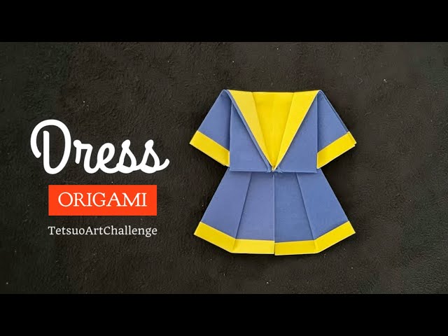 Origami Girls Dress | Easy Origami Tutorial