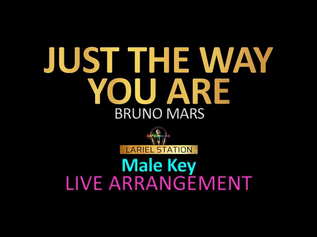 JUST THE WAY YOU ARE BRUNO MARS LIVE ARRANGEMENT KARAOKE (MALE KEY)