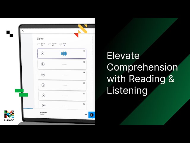 Elevate Comprehension Skills with Reading & Listening Passages