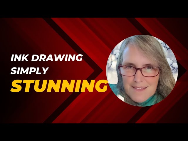 Watch me create a BEAUTIFUL ink drawing!