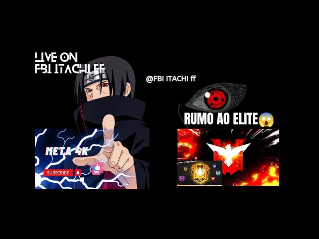 'FREE FIRE AO VIVO🔥RUSHADÃO FBI ITACHI FF