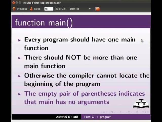 First Cpp Program - Marathi