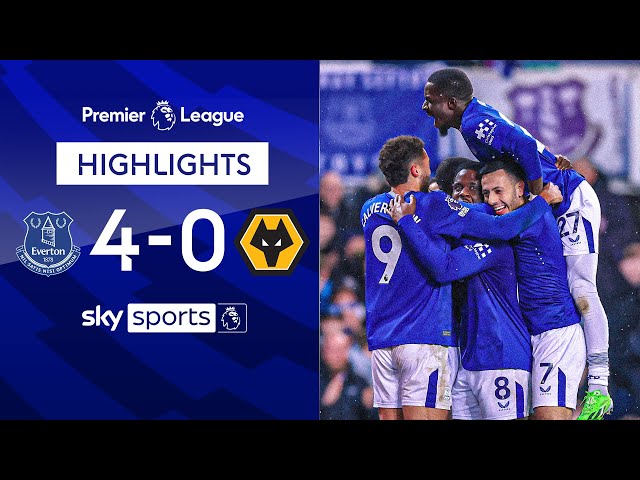 Everton ease past Wolves 💨 | Everton 4-0 Wolves | Premier League Highlights