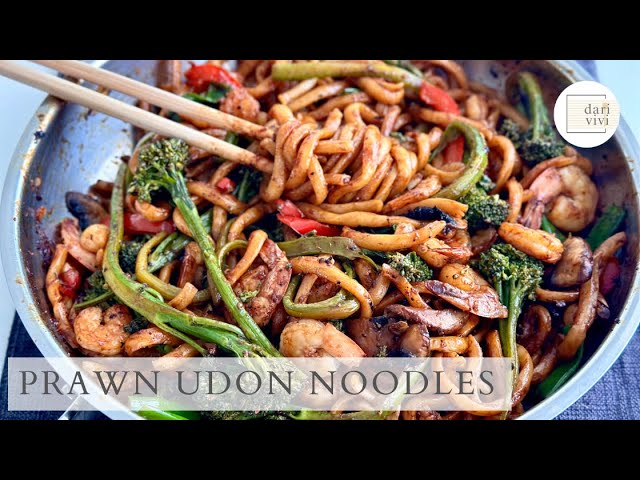 How To Make Quick and Healthy Dinner For Busy Weeknights | PRAWN UDON NOODLES