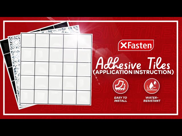 How to Install XFasten Adhesive Peel-and-Stick Tiles (Tile Style) | XFasten