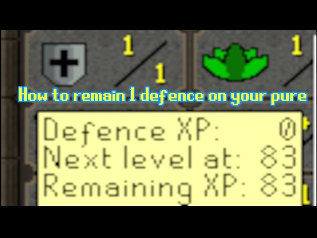 How to Never get Defence XP on your Pure (OSRS) 2022